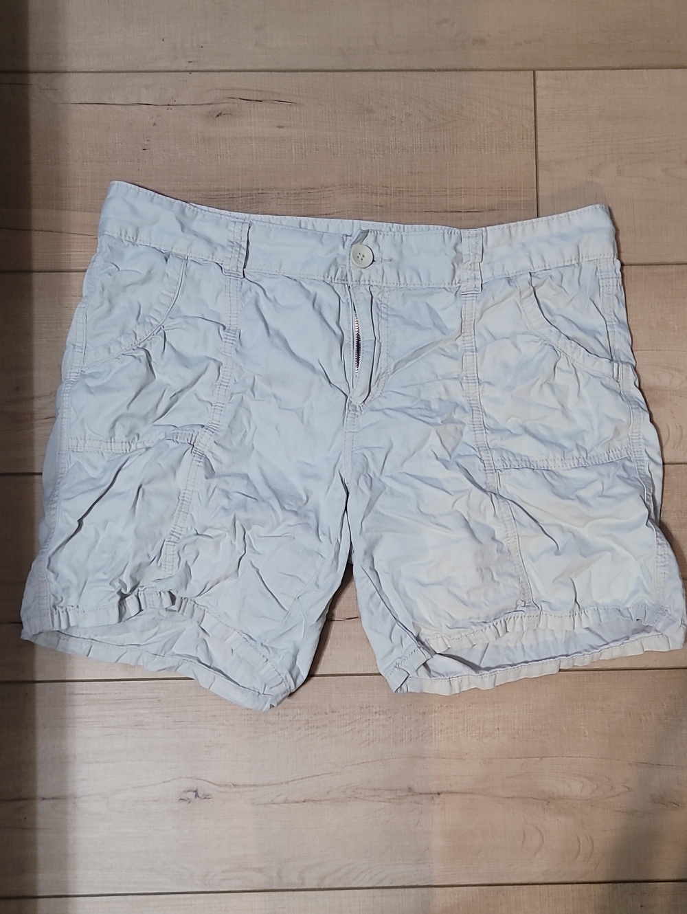 Calvin Klein Jeans Cream Casual Cargo Shorts